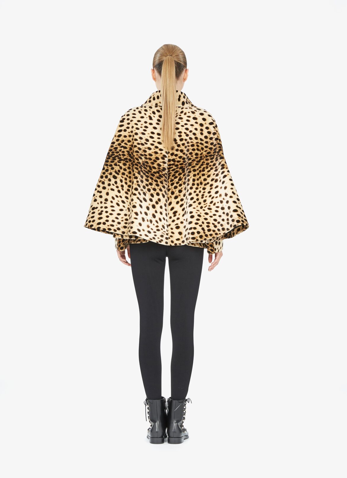 Flared Velvet Coat ALAÏA LIGHT BEIGE FLARED VELVET COAT